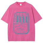 Sardine fish Vintage Washed T-shirt