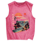 Okinawa Japan Vintage Distressed Washed Tank Top