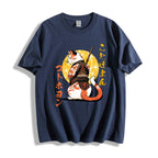Japanese Cat Samurai Men's Classic Cotton T-Shirt