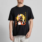 Japanese Cat Samurai Men's Classic Cotton T-Shirt