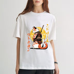 Japanese Cat Samurai Men's Classic Cotton T-Shirt