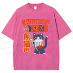Unisex Koinobori Printed Washed Tee