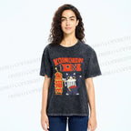 Unisex Koinobori Printed Washed Tee
