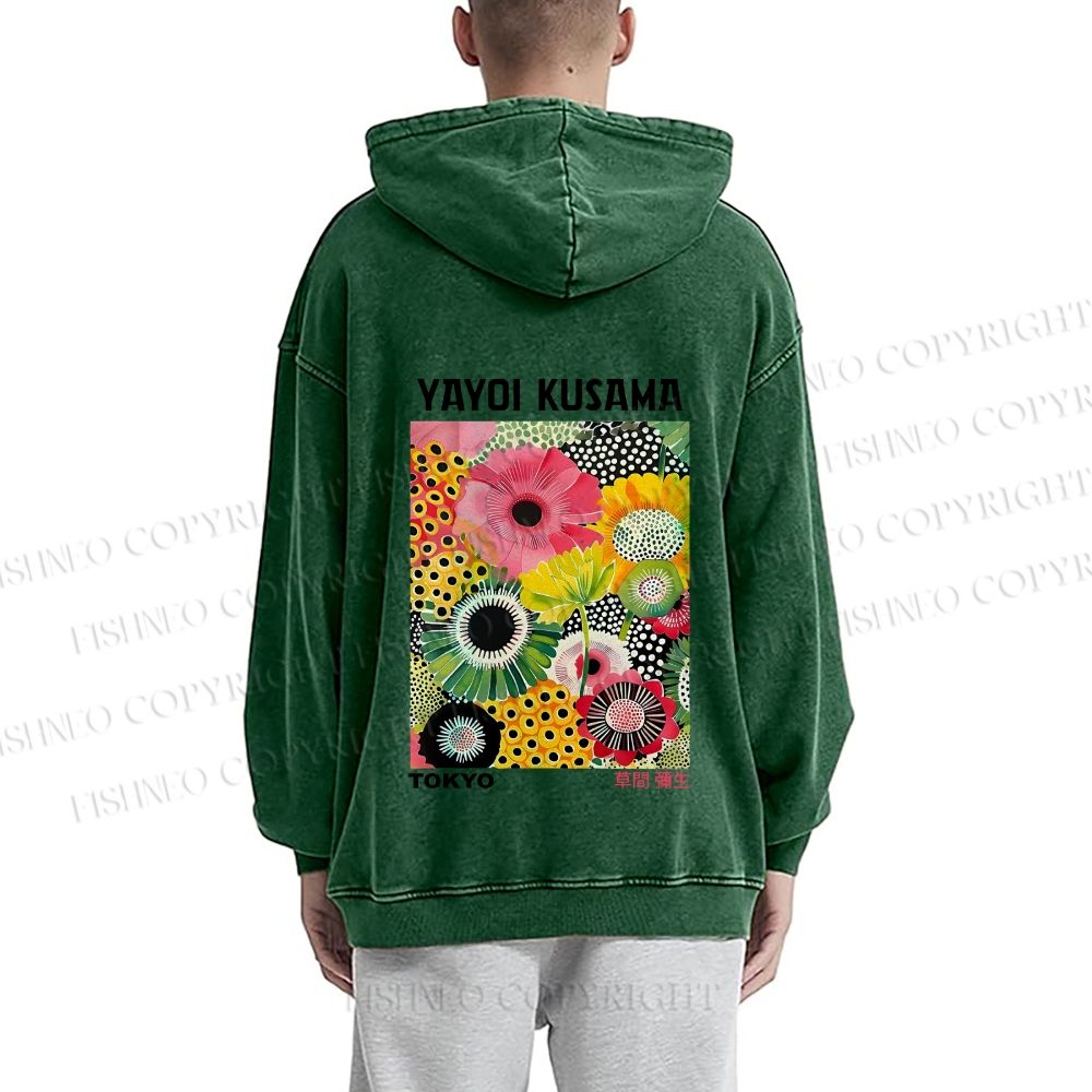 Flowers Yayoi Kusama hoodies