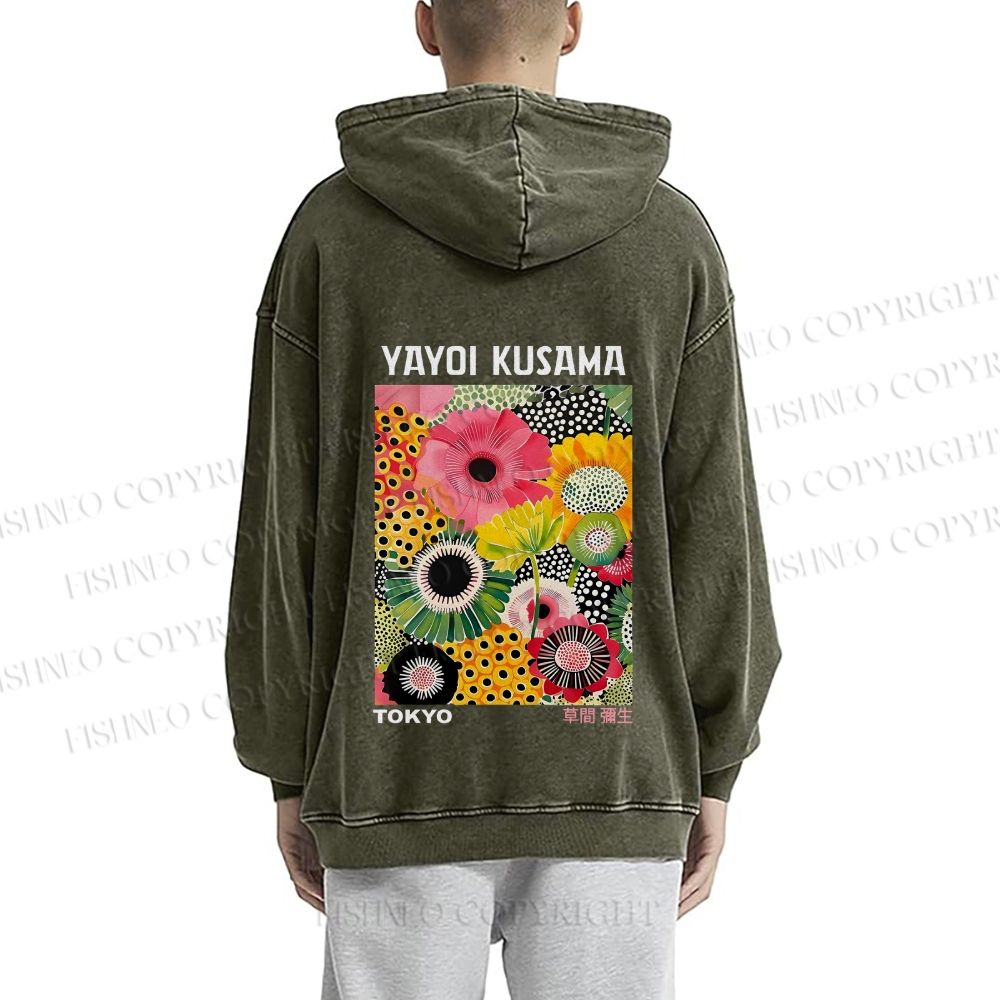 Flowers Yayoi Kusama hoodies