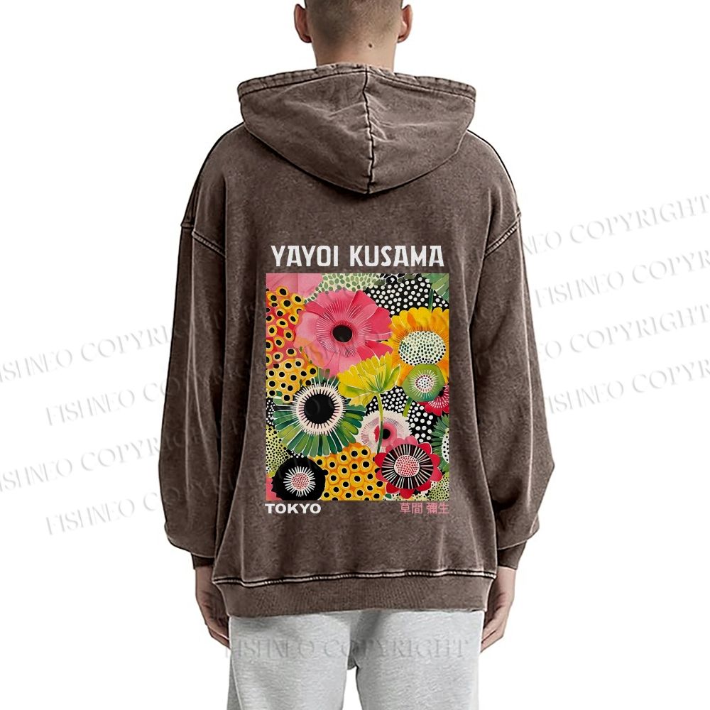Flowers Yayoi Kusama hoodies
