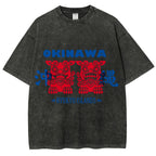 Okinawa Mascot Vintage Washed T-shirt