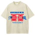 Okinawa Mascot Vintage Washed T-shirt
