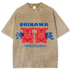 Okinawa Mascot Vintage Washed T-shirt