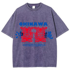Okinawa Mascot Vintage Washed T-shirt