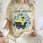 Unisex Web Shop Printed Washed Tee