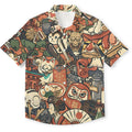 Japanese Style Anime Daruma Button-up Shirt