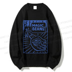 Unisex Vintage Wood Magic Beans Printed Sweatshirt