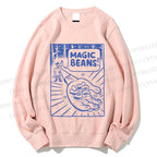 Unisex Vintage Wood Magic Beans Printed Sweatshirt