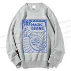 Unisex Vintage Wood Magic Beans Printed Sweatshirt