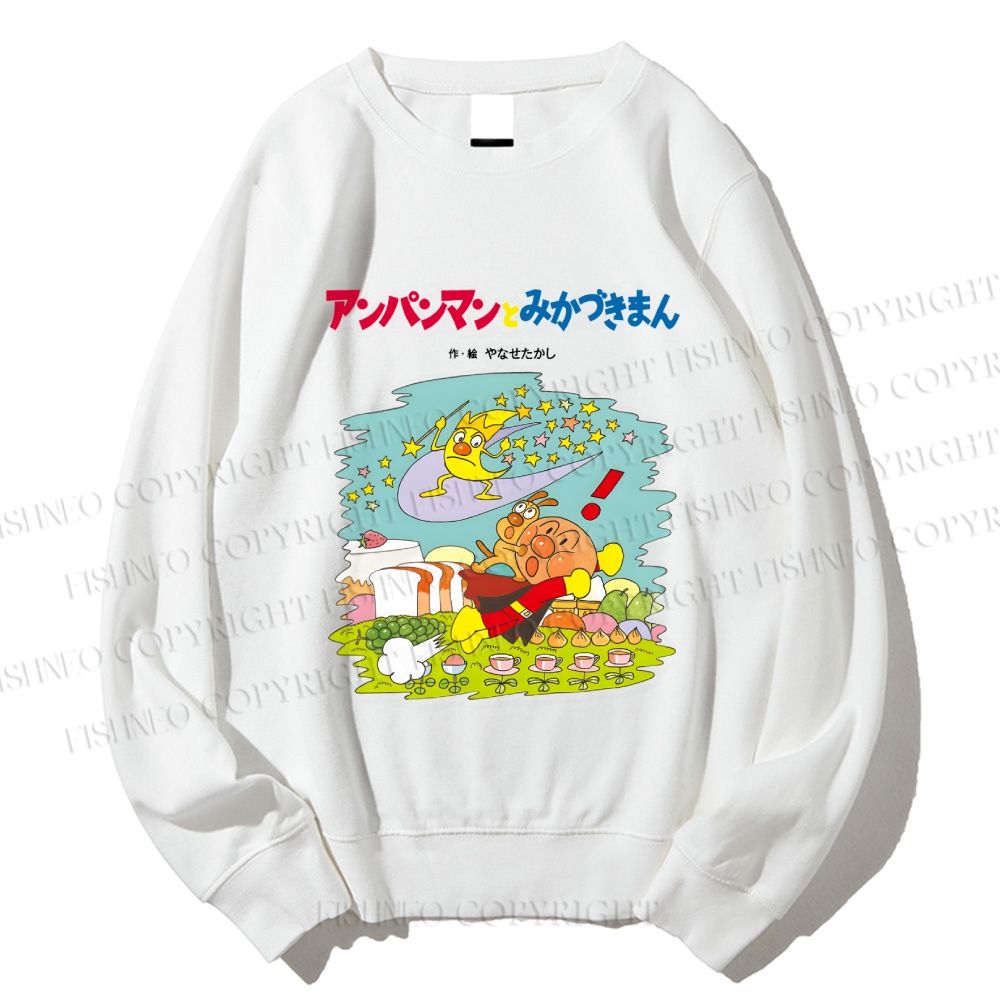 Unisex Japanese Childlike Graffiti Printed Sweatshirt