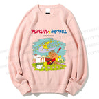 Unisex Japanese Childlike Graffiti Printed Sweatshirt