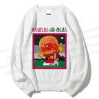 Unisex Japanese Childlike Big Nose Graffiti Printed Sweatshirt