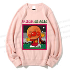 Unisex Japanese Childlike Big Nose Graffiti Printed Sweatshirt