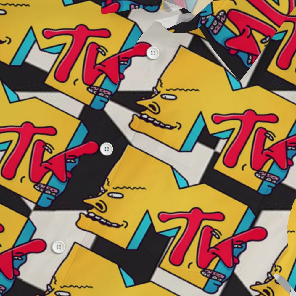 Music Television Button-up Shirt