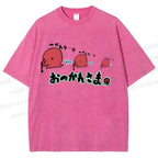 Unisex Octopus Printed Washed Tee