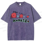Unisex Octopus Printed Washed Tee