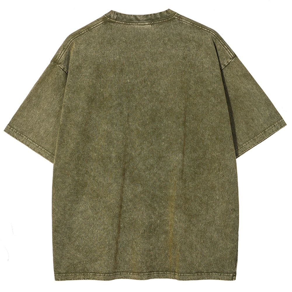 NASA JAXA Space Partners Universe Vintage Wash Japanese Design T-Shirt