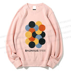 Unisex Vintage Bauhaus Design Printed Sweatshirt
