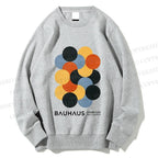 Unisex Vintage Bauhaus Design Printed Sweatshirt