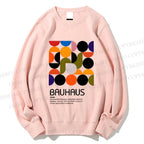 Unisex Vintage Bauhaus Design Printed Sweatshirt