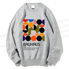 Unisex Vintage Bauhaus Design Printed Sweatshirt
