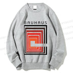 Unisex Vintage Bauhaus Design Printed Sweatshirt