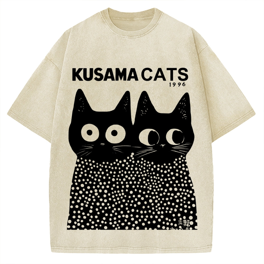 Kusama Cats 1996 Vintage Washed T-shirt