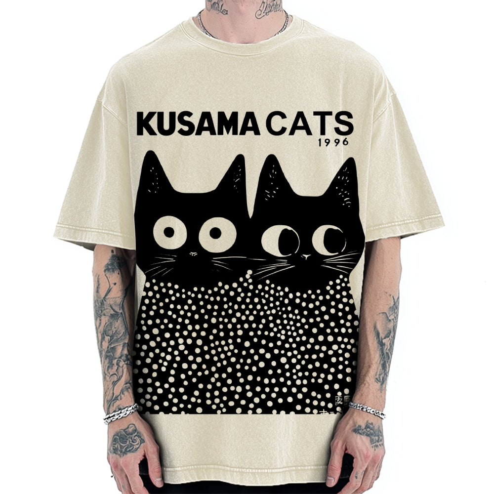 Kusama Cats 1996 Vintage Washed T-shirt