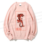 Unisex Japanese Tiger Printed Sweatshirt