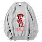Unisex Japanese Tiger Printed Sweatshirt