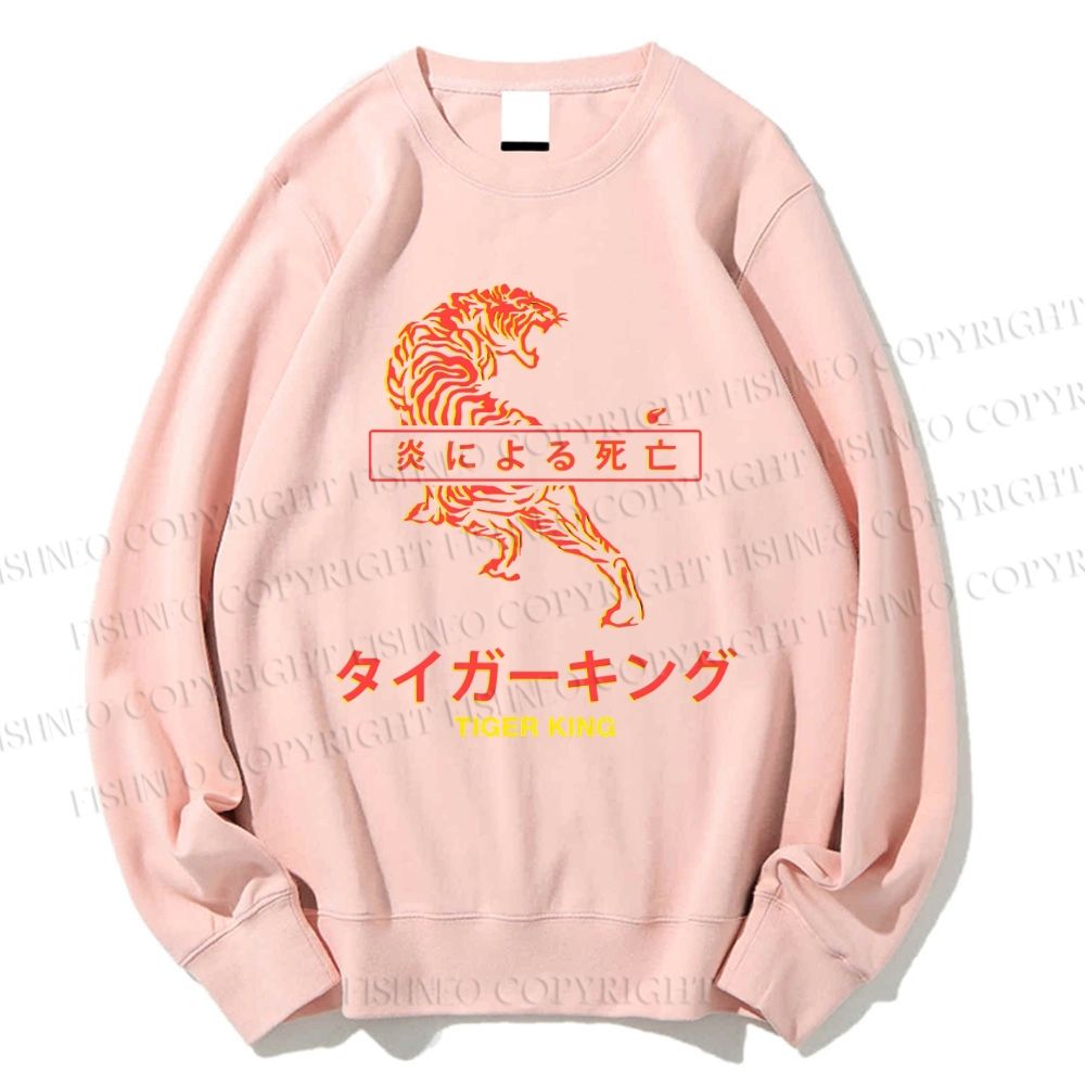 Unisex Japanese Tiger King Printed Sweatshirt