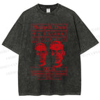 Unisex Philip K Dick Printed Washed Tee