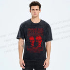 Unisex Philip K Dick Printed Washed Tee