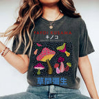Yayoi Kusama Vintage Wash Japanese Design T-Shirt