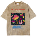Yayoi Kusama Vintage Wash Japanese Design T-Shirt