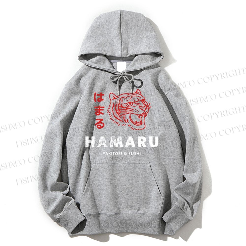Unisex Casual Cotton Japanese Tiger Printed Hoodie
