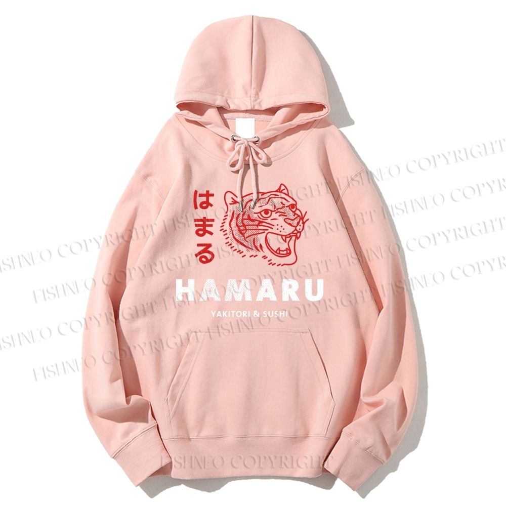 Unisex Casual Cotton Japanese Tiger Printed Hoodie