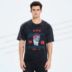 Unisex Okinawa Japan Printed Washed Tee