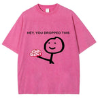 Spoof Print Casual Print T-shirt