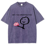 Spoof Print Casual Print T-shirt