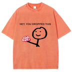 Spoof Print Casual Print T-shirt