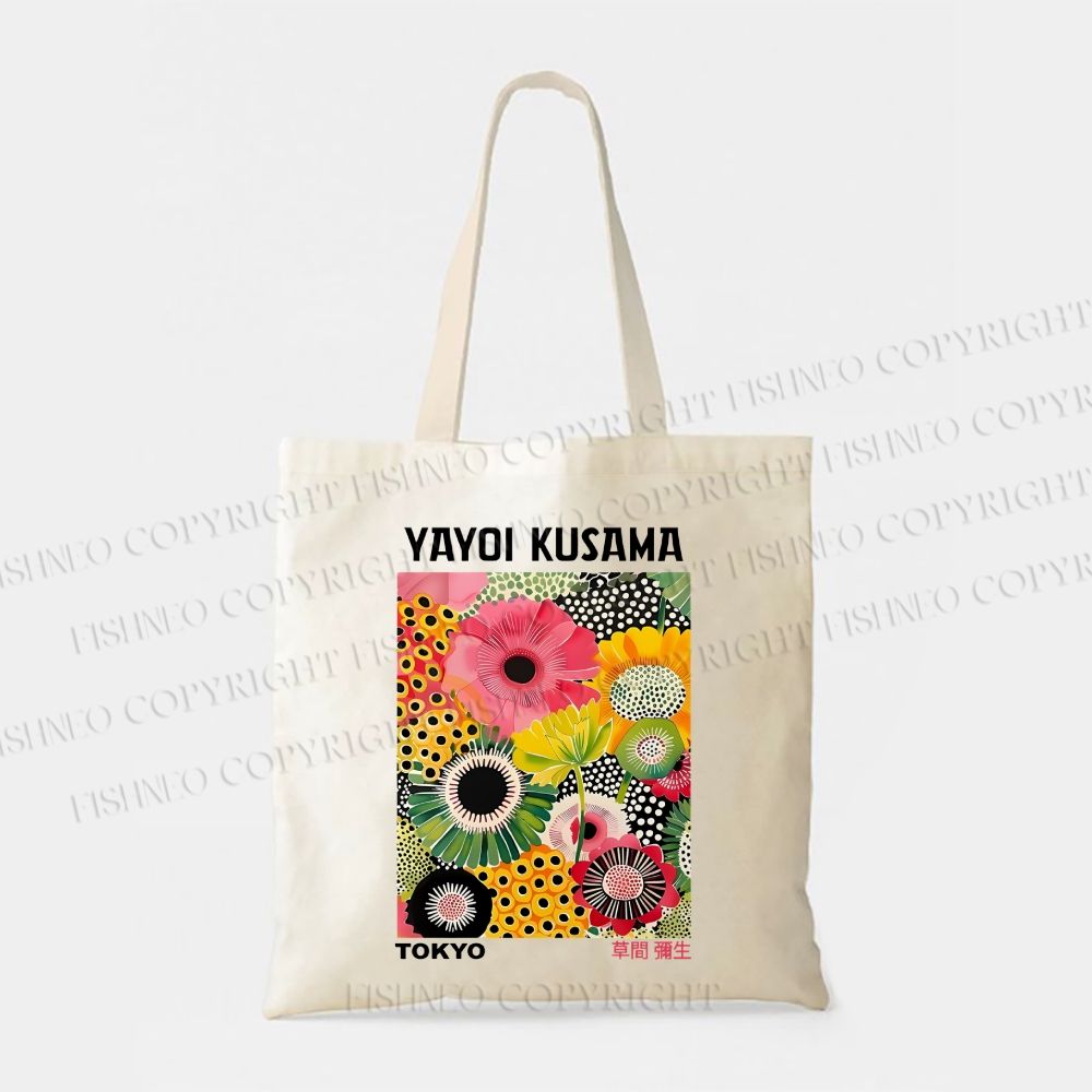 Flowers Yayoi Kusama Tote Bag