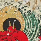 Japanese Demon Oni Button-up Shirt
