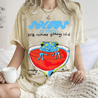 Unisex Soluo's At Frog Printed Washed Tee